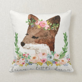 Boho Fox Woodland Dream a Little Dream Pillow Kussen