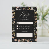 Boho Frame Song Request RSVP Kaart (Staand voorkant)