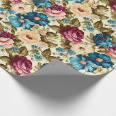 boho frans antiek cadeaupapier (Hoek)