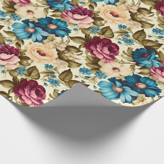  boho frans antiek cadeaupapier (Hoek)