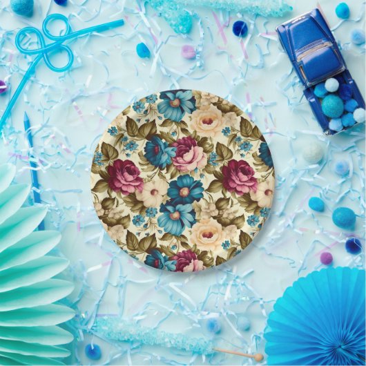  boho frans antiek papieren bordje (Feest)