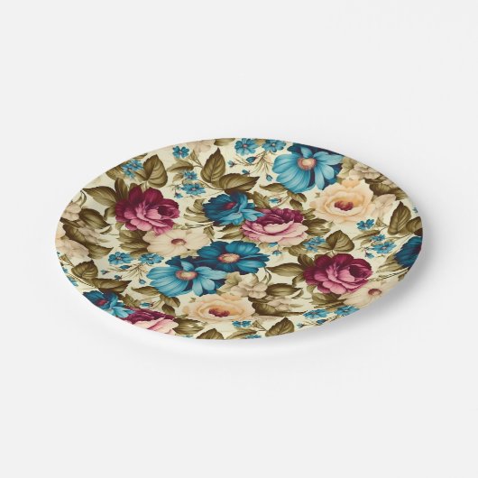  boho frans antiek papieren bordje (Gekanteld)