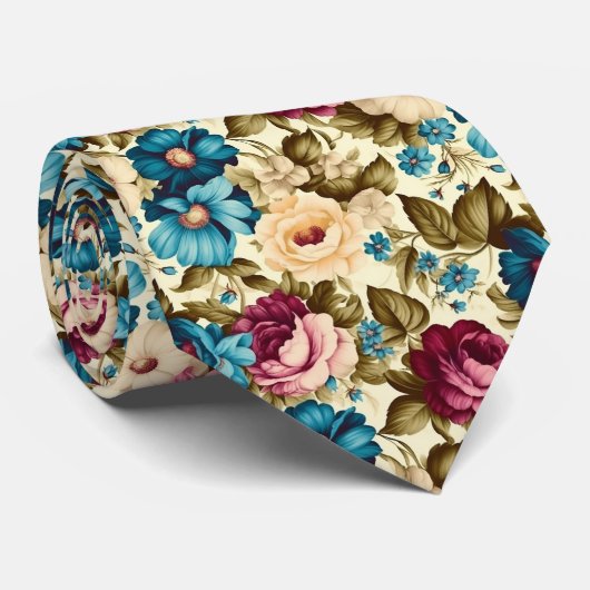  boho frans antiek stropdas (Opgerold)