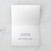 Boho Frans Kerst Rendier Typografie Kaart (Binnen)