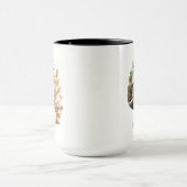 Boho Franse Bulldog Moeder Kunst Mok (Midden)