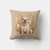 Boho Franse Bulldog Zon en Maan Kussen (Voorkant)