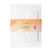 Boho Freesia Pink Pop Invitations Band Uitnodigingen Wikkel (Voorkant Voorbeeld)