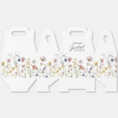 Boho Fresh Wilde Bloemen Aangepaste Bruidsdouche Bedankdoosjes (Ongevouwen)