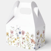 Boho Fresh Wildflower Aangepast Baby shower Bedankdoosjes (Achterkant)
