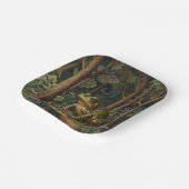  boho frog bos papieren bordje (Gebogen)