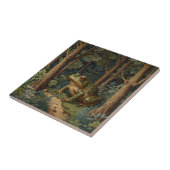  boho frog bos tegeltje (Zijkant)