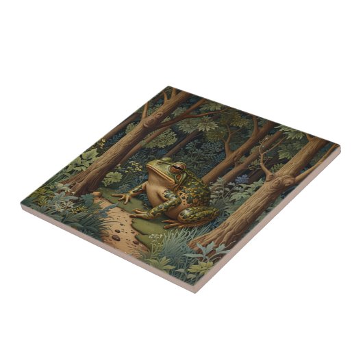 boho frog bos tegeltje (Zijkant)