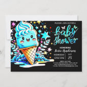 Boho Frosting Ice Cream Boy Baby shower Kaart (Voorkant)