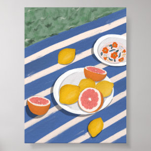 Boho Fruit Muurkunst Poster