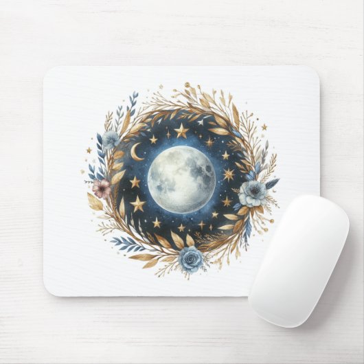 Boho Full Moon Muismat (Met muis)