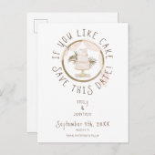 Boho Fun als je wilt dat je bruine tekst maakt Aankondigingskaart (Voorkant / Achterkant)