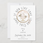 Boho Fun als u van roze Cake houdt Save The Date (Voorkant)