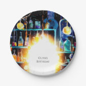 Boho Fun Chemie Wetenschapper Verjaardag Papieren Bordje (Voorkant)