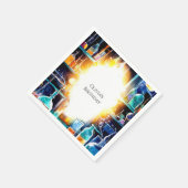 Boho Fun Chemie Wetenschapper Verjaardag Servet (Hoek)