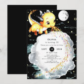 Boho Fun Dragon Verjaardag Kaart (Voorkant / Achterkant)