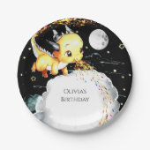 Boho Fun Dragon Verjaardag Papieren Bordje (Voorkant)