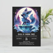 Boho Fun Wolf Verjaardag Kaart (Staand voorkant)