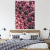 Boho Funky Eclectisch Roze Zwart Abstract Fractal Canvas Afdruk (Insitu (Slaapkamer))