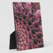 Boho Funky Eclectisch Roze Zwart Abstract Fractal Fotoplaat (Zijkant)