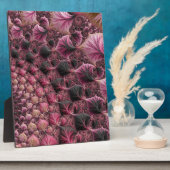Boho Funky Eclectisch Roze Zwart Abstract Fractal Fotoplaat (Zijkant)