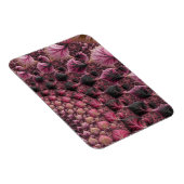 Boho Funky Eclectisch Roze Zwart Abstract Fractal Magneet (Rechterzijde)
