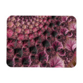 Boho Funky Eclectisch Roze Zwart Abstract Fractal Magneet (Horizontaal)