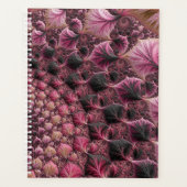 Boho Funky Eclectisch Roze Zwart Abstract Fractal Planner (Voorkant)