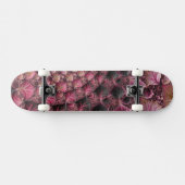Boho Funky Eclectisch Roze Zwart Abstract Fractal Skateboard (Horizontaal)