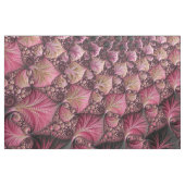 Boho Funky Eclectisch Roze Zwart Abstract Fractal Stof (Fat Quarter)