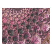 Boho Funky Eclectisch Roze Zwart Abstract Fractal Tafelkleed (Voorkant (Horizontaal))