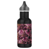 Boho Funky Eclectisch Roze Zwart Abstract Fractal Waterfles (Links)