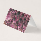 Boho Funky Eclectische Roze Zwarte Abstracte Fract Kaart (Achterkant)
