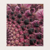 Boho Funky Eclectische Roze Zwarte Abstracte Fract Kaart (Buitenkant ongevouwen)
