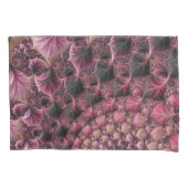 Boho Funky Eclectische Roze Zwarte Abstracte Fract Kussensloop (Voorkant-Links)