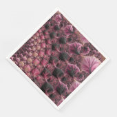 Boho Funky Eclectische Roze Zwarte Abstracte Fract Servetten (Hoek)