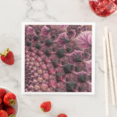 Boho Funky Eclectische Roze Zwarte Abstracte Fract Servetten (Insitu)