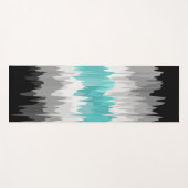 Boho Funky Golvende Abstracte Libramaculiene Vlag Yogamat (Voorkant (horizontaal))