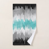 Boho Funky Golvende Abstracte Libramannelijke Prid Bad Handdoek (Handdoek)