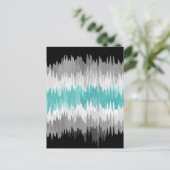 Boho Funky Golvende Abstracte Libramannelijke Vlag Briefkaart (Staand voorkant)