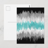 Boho Funky Golvende Abstracte Libramannelijke Vlag Briefkaart (Voorkant / Achterkant)