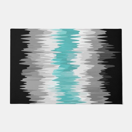 Boho Funky Golvende Abstracte Libramannelijke Vlag Deurmat (Voorkant)