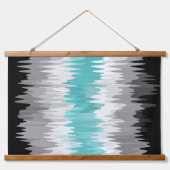 Boho Funky Golvende Abstracte Libramannelijke Vlag Hangend Wandkleed (Voorkant)