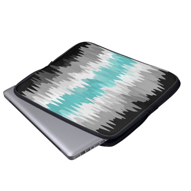 Boho Funky Golvende Abstracte Libramannelijke Vlag Laptop Sleeve (Voorkant onderkant)