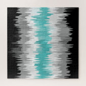 Boho Funky Golvende Abstracte Libramannelijke Vlag Legpuzzel (Horizontaal)