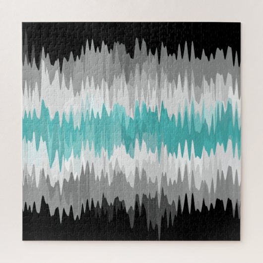 Boho Funky Golvende Abstracte Libramannelijke Vlag Legpuzzel (Verticaal)